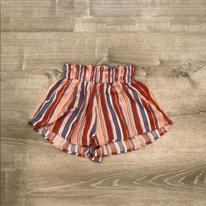 Striped Flowy Shorts